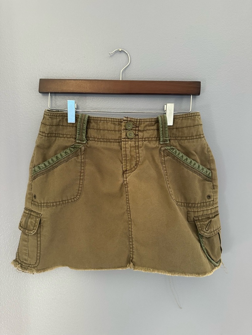 GAP Olive Green Cargo Mini Skirt
